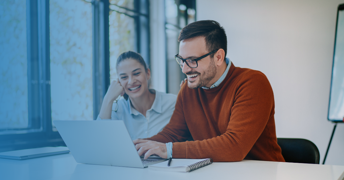 happy people working